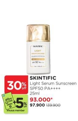 Skintific Ultra Light Serum Sunscreen SPF 50 PA