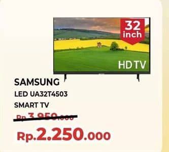 Promo Harga Samsung UA32T4503AK HD | Smart TV 32 Inci  - Yogya