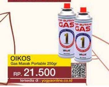 Promo Harga Oikos Gas Masak Portable 250 gr - Yogya