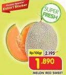 Promo Harga Melon Red Sweet per 100 gr - Superindo