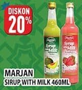 Promo Harga Marjan Syrup with Milk 460 ml - Hypermart
