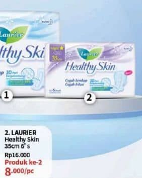 Promo Harga Laurier Healthy Skin Night Wing 35cm 6 pcs - Guardian