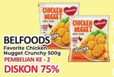 Promo Harga BELFOODS Nugget Chicken Nugget Crunchy 500 gr - Yogya