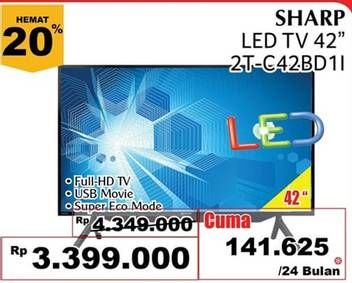Promo Harga SHARP 2T-C42BD1i | LED TV 42"  - Giant