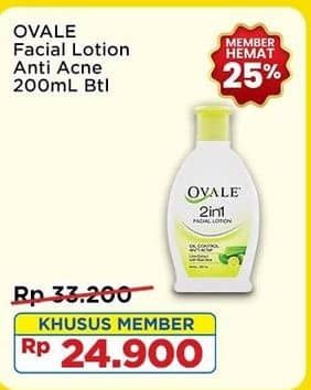 Promo Harga Ovale Facial Lotion Anti Acne 200 ml - Indomaret