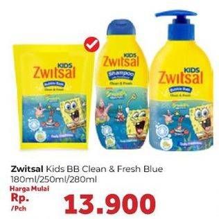 Promo Harga ZWITSAL Kids Bubble Bath 250ml/280ml/180ml  - Carrefour