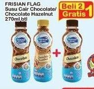 Promo Harga FRISIAN FLAG Susu UHT Botol Chocolate, Chocolate Hazelnut 270 ml - Indomaret