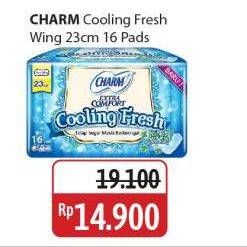 Promo Harga Charm Extra Comfort Cooling Fresh Wing 23cm 16 pcs - Alfamidi
