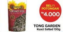 Promo Harga TONG GARDEN Sunflower Seeds Salted 130 gr - Alfamidi