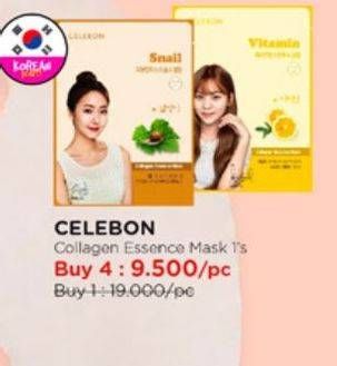 Promo Harga Celebon Collagen Essence Mask Vitamin, Snail  - Watsons