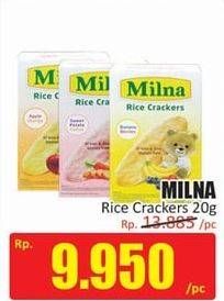 Promo Harga MILNA Rice Crackers All Variants 5 pcs - Hari Hari