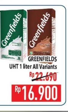 Promo Harga GREENFIELDS UHT All Variants 1000 ml - Hypermart