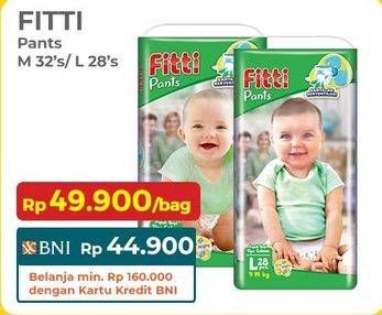 Promo Harga Fitti Pants L28, M32 28 pcs - Indomaret