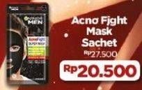 Promo Harga Garnier Men Charchoal Tissue Mask Acno Fight 22 gr - Alfamart