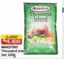 Promo Harga Maestro Salad Dressing Thousand Island 100 gr - Alfamart