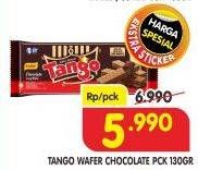 Promo Harga TANGO Long Wafer Chocolate 130 gr - Superindo