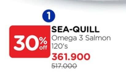 Promo Harga Sea Quill Omega 3 Salmon 120 pcs - Watsons