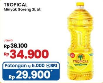 Promo Harga Tropical Minyak Goreng 2000 ml - Indomaret