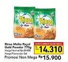 Promo Harga RINSO Molto Detergent Bubuk Royal Gold 770 gr - Carrefour