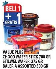 VALUE PLUS Chocolate Wafer Sticks/BISKITOP Stilwel Wafer Cream/BALERIA Biscuits Assortment