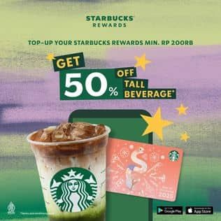 Harga Get 50% off Tall Beverage