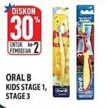 Promo Harga Oral B Toothbrush Kids Stages 1, Kids Stages 3  - Hypermart