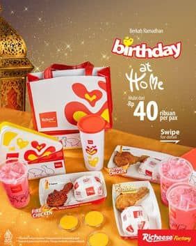 Promo Harga Birthday at Home  - Richeese Factory