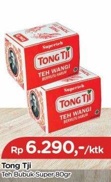Promo Harga Tong Tji Teh Bubuk Super 80 gr - TIP TOP