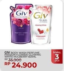 Promo Harga GIV Body Wash Passion Flowers Sweet Berry, Mulberry Collagen 825 ml - Yogya