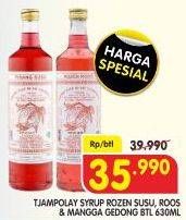 Promo Harga Tjampolay Syrup Mangga Gedong, Rozen Rose 630 ml - Superindo