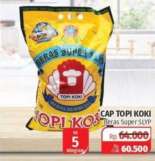 Promo Harga Topi Koki Beras  Super Slyp 5 kg - Lotte Grosir
