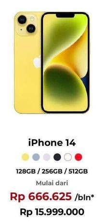 Promo Harga Apple iPhone 14 128 GB, 256 GB, 512 GB 1 pcs - Erafone