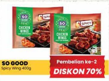 Promo Harga So Good Spicy Wing 400 gr - Yogya