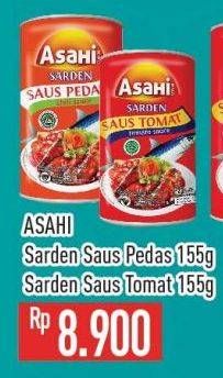 Promo Harga Asahi Sardines Kecuali Saus Pedas, Kecuali Saus Tomat 155 gr - Hypermart