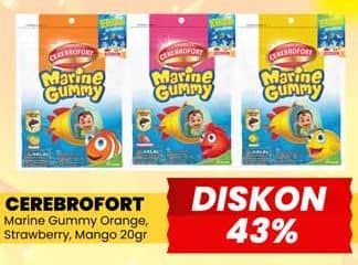 Promo Harga Cerebrofort Marine Gummy Orange, Strawberry, Mango 20 gr - Yogya
