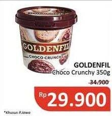 Promo Harga GOLDENFIL Selai Choco Crunchy 350 gr - Alfamidi