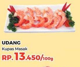 Promo Harga Udang Kupas Masak per 100 gr - Yogya