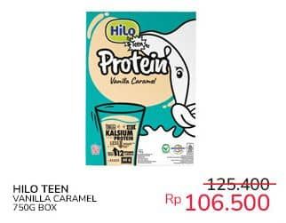 Promo Harga Hilo Teen Vanilla Caramel 750 gr - Indomaret