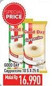 Promo Harga Good Day Cappuccino per 10 sachet 25 gr - Hypermart