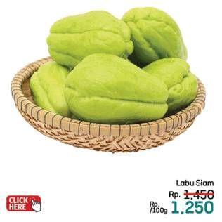 Promo Harga Labu Siam per 100 gr - LotteMart
