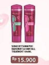 Promo Harga SERASOFT Shampoo Hairfall Treatment, Shiny Black 170 ml - Alfamart