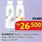 Promo Harga Shinzui Body Cleanser Hana, Kensho, Kirei, Matsu, Myori, Sakura 250 ml - Alfamidi