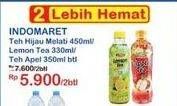 Promo Harga INDOMARET Minuman Teh Apel, Lemon 330 ml - Indomaret