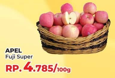 Promo Harga Apel Fuji Super per 100 gr - Yogya