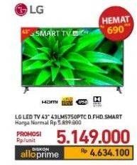Promo Harga LG 43LM5750PTC Smart TV AI Thinq  - Carrefour