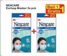 Promo Harga 3m Nexcare Masker Earloop 3 pcs - Indomaret