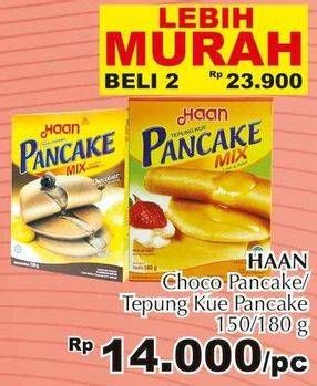 Promo Harga Haan Pancake Mix Chocolate per 2 box 150 gr - Giant