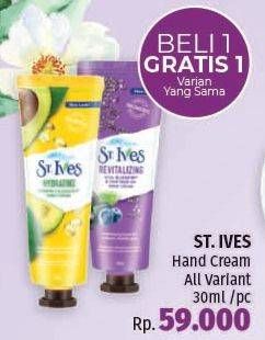 Promo Harga ST IVES Hand Cream All Variants 30 ml - LotteMart