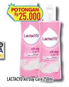 Promo Harga Lactacyd Pembersih Kewanitaan All Day Care 250 ml - Hypermart