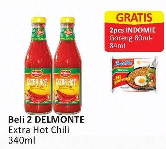 Promo Harga DEL MONTE Sauce Extra Hot Chilli per 2 botol 340 ml - Alfamart